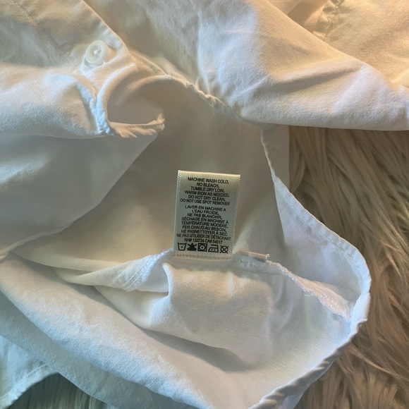 Cloth & Stone long sleeve waist tie coastal core, cottage core shirt - Picture 12 of 12